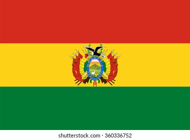 Standard Proportions and Color for Bolivia Flag