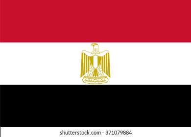 Standard Proportions and Color for Egypt Flag