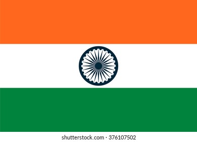 Standard Proportions and Color for India Flag