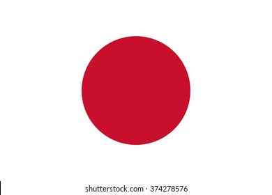 Standard Proportions and Color for Japan Flag