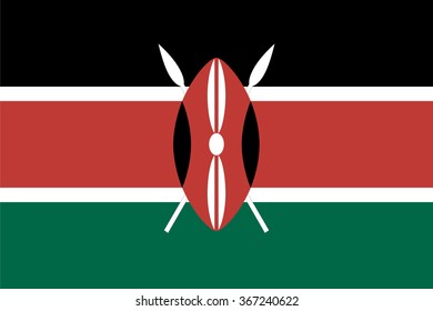 Standard Proportions and Color for Kenya Flag