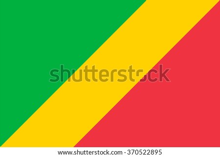 Standard Proportions and Color for Republic of the Congo Flag