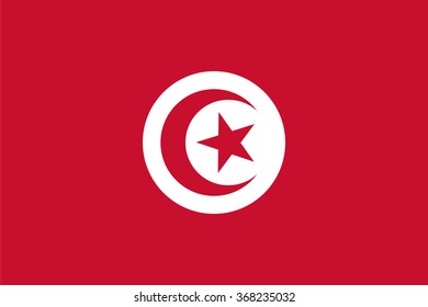 Standard Proportions and Color for Tunisia Flag