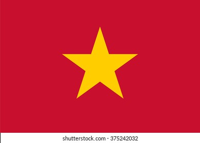 Standard Proportions and Color for Vietnam Flag