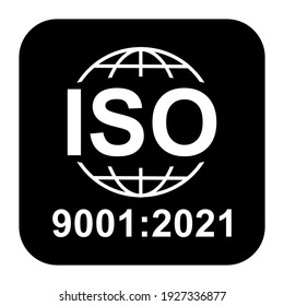 Standard quality symbol. Vector button sign isolated on white background .