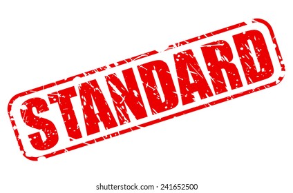 Standard red stamp text on white