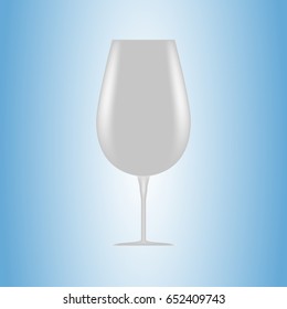 Standard Red Wine Glass Vector Art