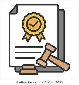 Standard Regulation Icon Element For Design