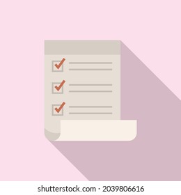 Standard regulatory icon flat vector. Policy quality. Iso law