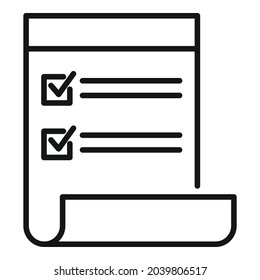 Standard regulatory icon outline vector. Policy quality. Iso law