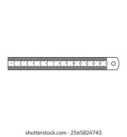 Standard ruler [School supplies illustration]