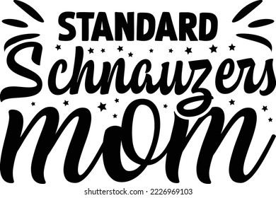 Diseño SVG de Schnauzers estándar