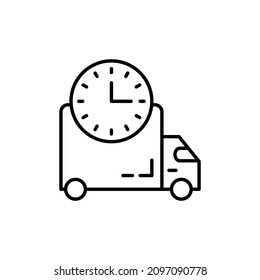 icono de envío estándar en vector. Logotipo