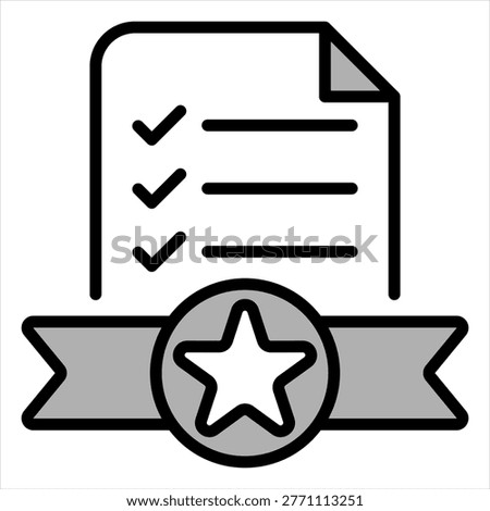 Standard Single Icon Black Grey