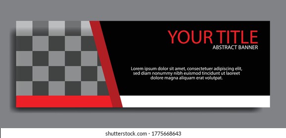 Standard size elegant red web banners for sale. background for photo layout. Design template vector