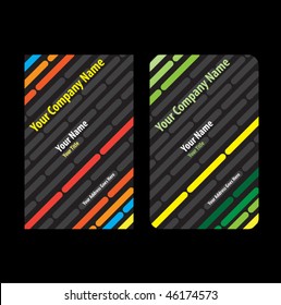 Standard size trend business card set