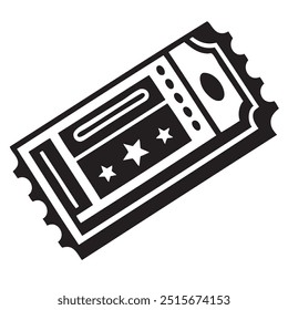 Standard tear-off lottery ticket. Vector illustration