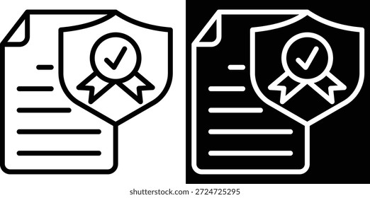 Versión de dos tonos estándar en fondo blanco y negro