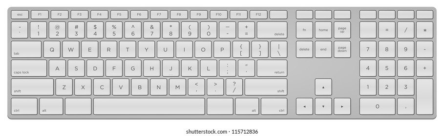 Blank Keyboard Chart