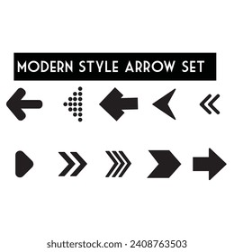 standard vector arrow set, direction up down cercal shape base icon. isolated new concepts art graphics design. minimalist abstract cercal arrow set collection. modern illustration icons.    