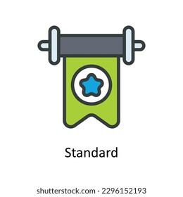 Standard Vector   Fill outline Icons. Simple stock illustration stock