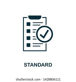 Standard vector icon illustration. Creative sign from quality control icons collection. Filled flat Standard icon for computer and mobile. Symbol, logo vector graphics.