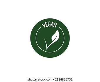 standard vegan icon vector illustration 