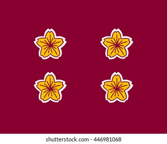 Standard of the Vice Minister of Defense of Japan. EPS10.