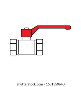 Standard water ball valve with a handle