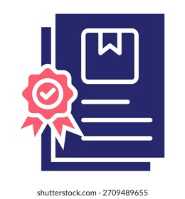 Icono de estandarización Color Relleno Estilo Ilustración vectorial