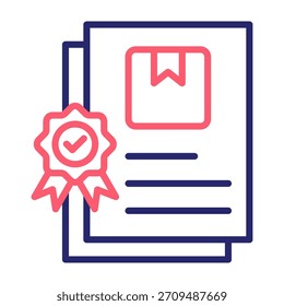Padronização ícone linha cor estilo Vetor ilustração