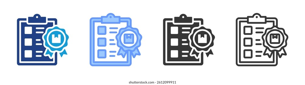 Standardization icon set multiple style collection