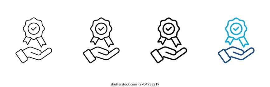 Standards Icon Different Style Outline Collection Set Vector Illustration

