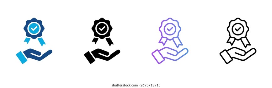 Ícone de padrões Ilustração de vetor de vários estilos
