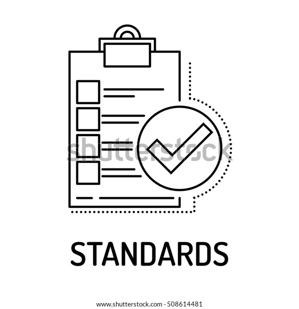 Standards Line Icon Stock Vector (Royalty Free) 508614481