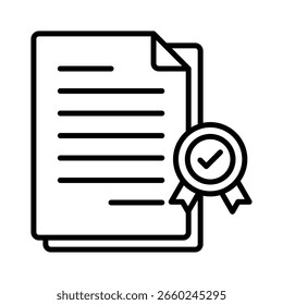 Standards line icon vector illustration
