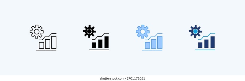 Conjunto de ícones de vários estilos de padrões