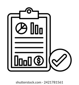 Standards Vector Line Icon Design