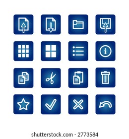 standart computer commands icons set