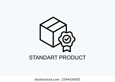 Ilustração De Logotipo Ou Ícone De Vetor De Produto Padrão