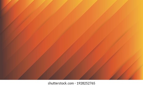 Banner web de tamaño estándar. Fondo abstracto geométrico. Colorido fondo de líneas diagonales 3d. Página de inicio, diseño de presentación. Patrón vectorial. Funda moderna naranja, plantilla de tarjeta de visita.