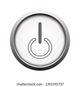Standby sign vector, Power button