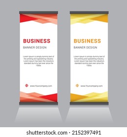 Standee design template vector, x-banner