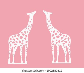 standing animals cut out design