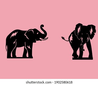 standing animals cut out design