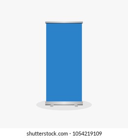 Standing banner blank illustration.