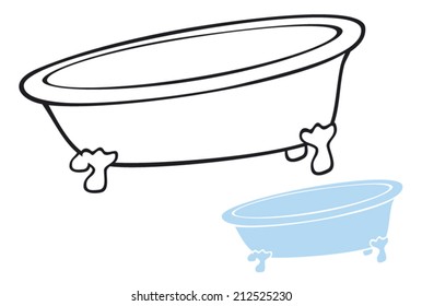 standing bathtub