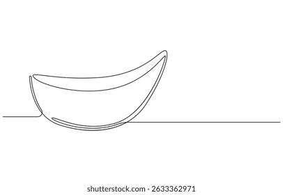 Standing Bathtub Continuous single line drawing