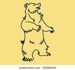 Standing Bear Line Art