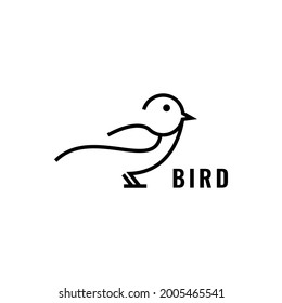 standing bird logo design sign and symbols